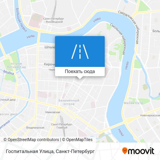 Карта Госпитальная Улица
