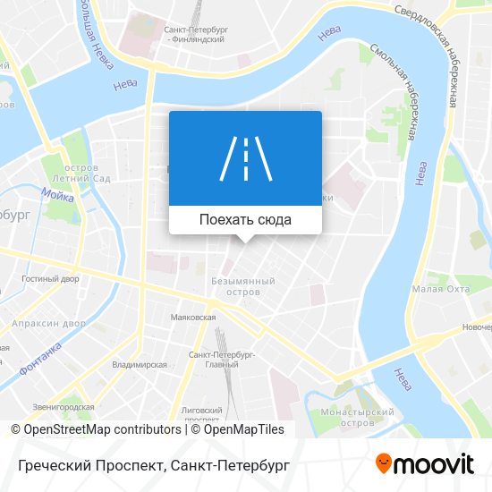 Карта Греческий Проспект