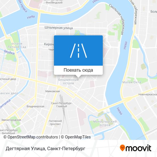 Карта Дегтярная Улица