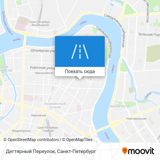 Карта Дегтярный Переулок