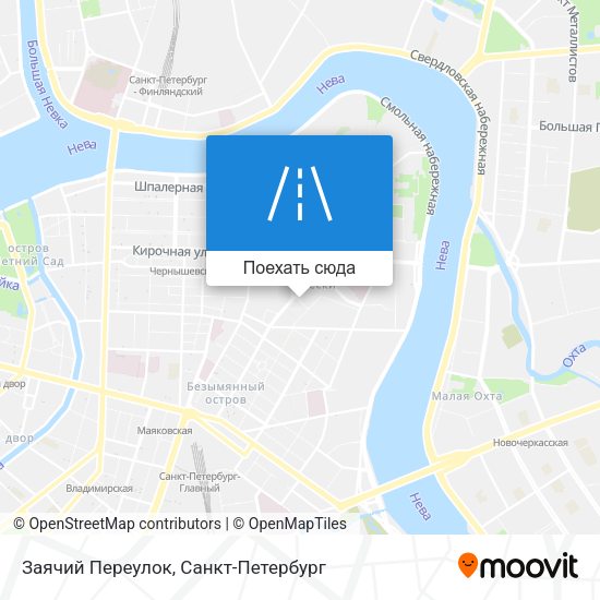 Карта Заячий Переулок