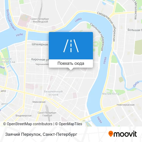 Карта Заячий Переулок