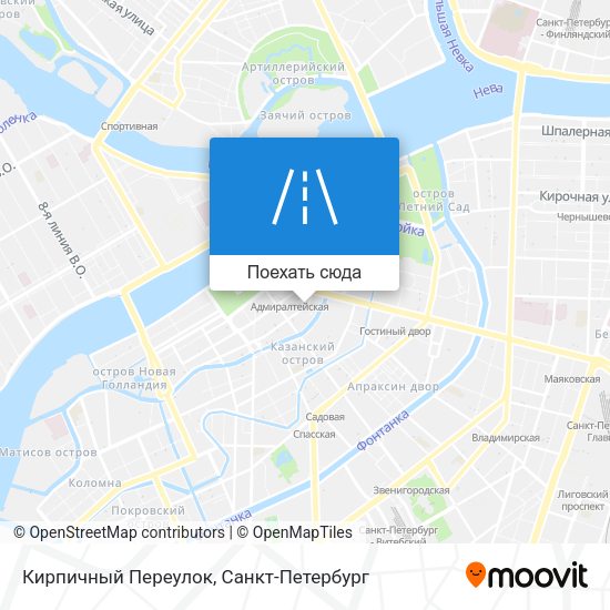 Карта Кирпичный Переулок