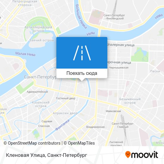 Карта Кленовая Улица