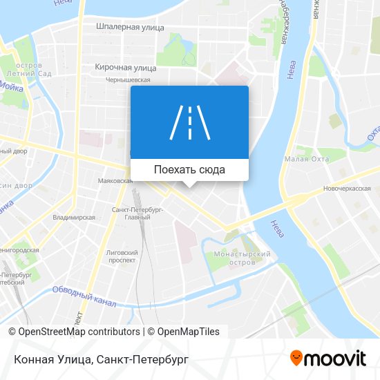 Карта Конная Улица