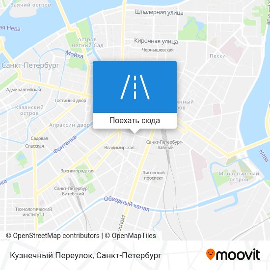 Карта Кузнечный Переулок