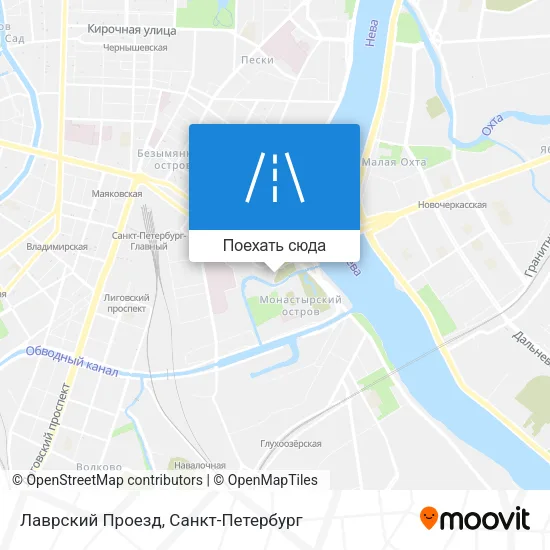 Карта Лаврский Проезд