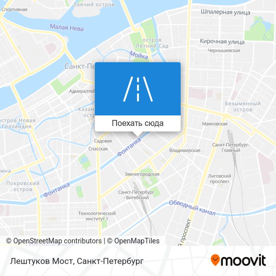 Карта Лештуков Мост