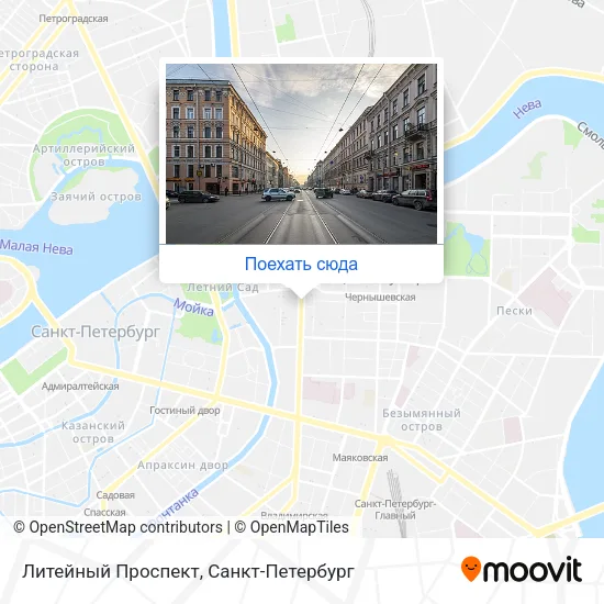 Карта Литейный Проспект