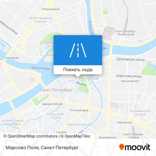 Карта Марсово Поле