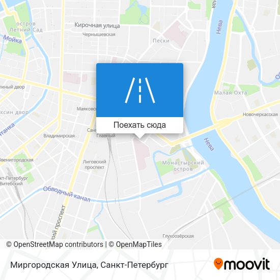 Карта Миргородская Улица