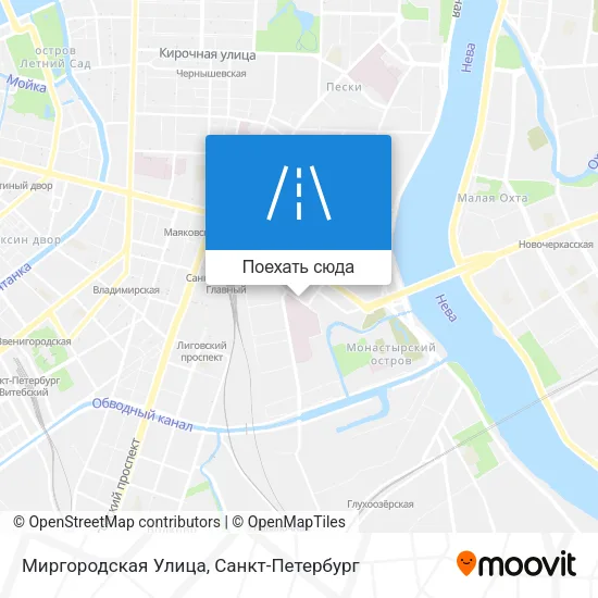 Карта Миргородская Улица