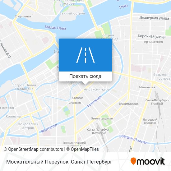 Карта Москательный Переулок