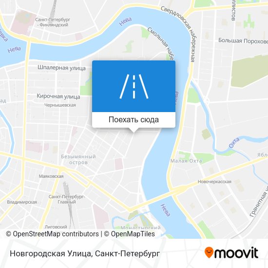Карта Новгородская Улица