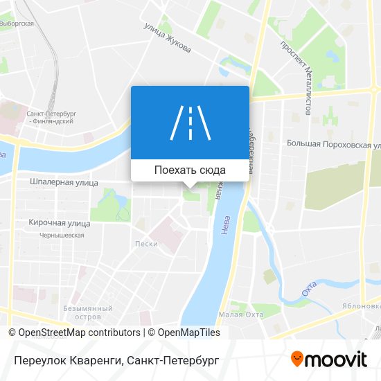 Карта Переулок Кваренги