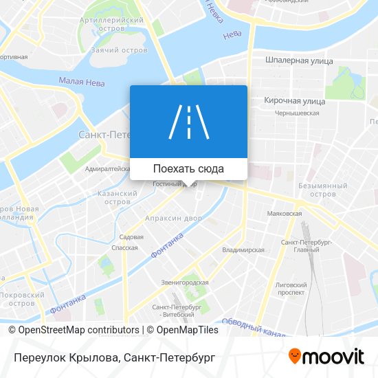 Карта Переулок Крылова