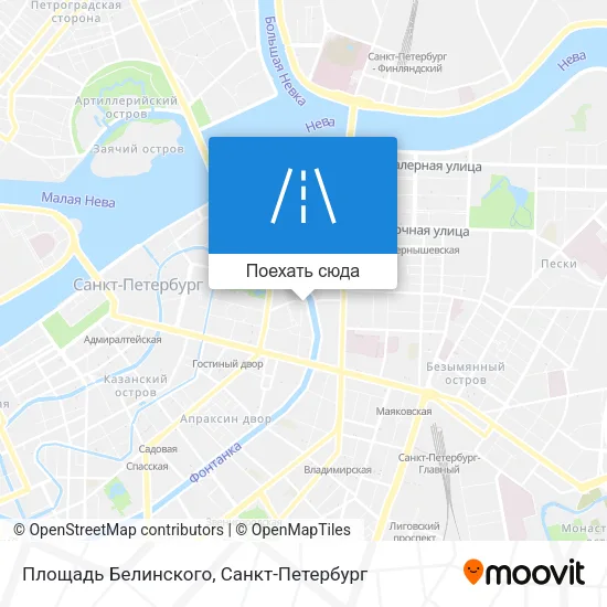 Карта Площадь Белинского