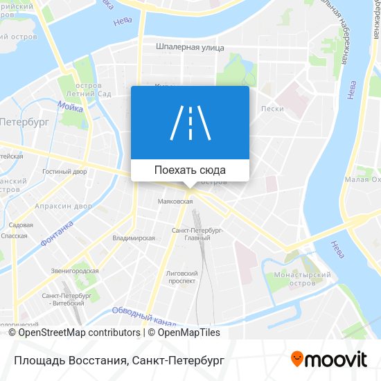 Карта Площадь Восстания