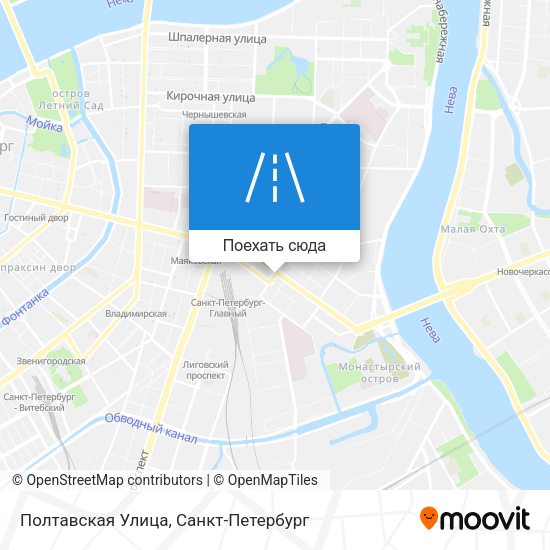 Карта Полтавская Улица