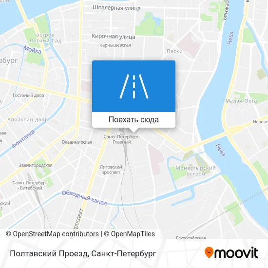 Карта Полтавский Проезд