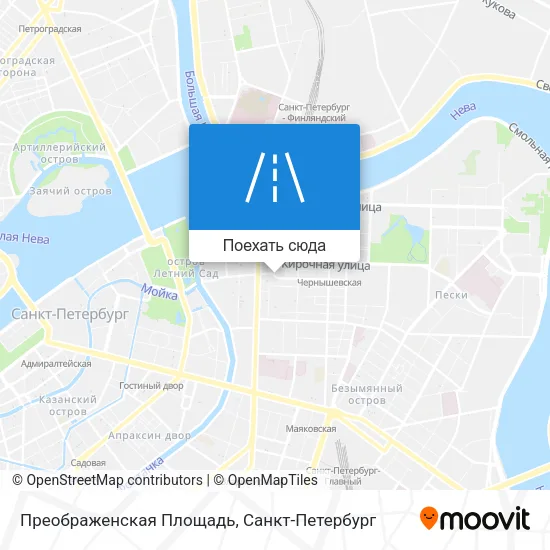 Карта Преображенская Площадь