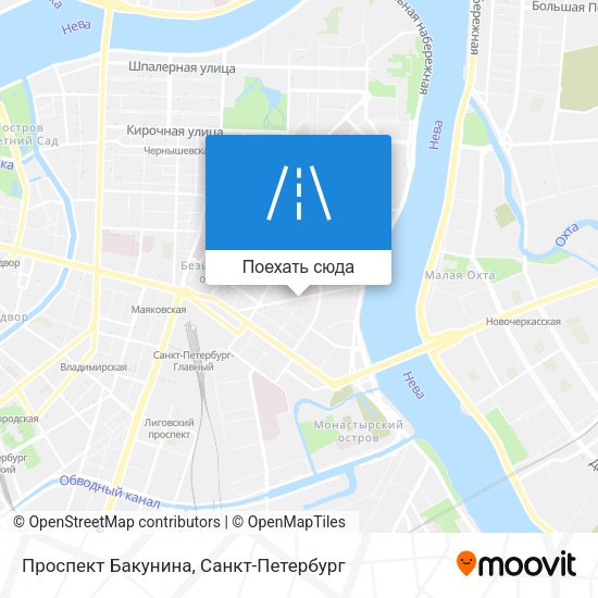 Карта Проспект Бакунина