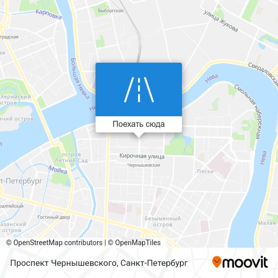 Карта Проспект Чернышевского