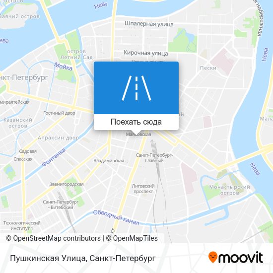 Карта Пушкинская Улица