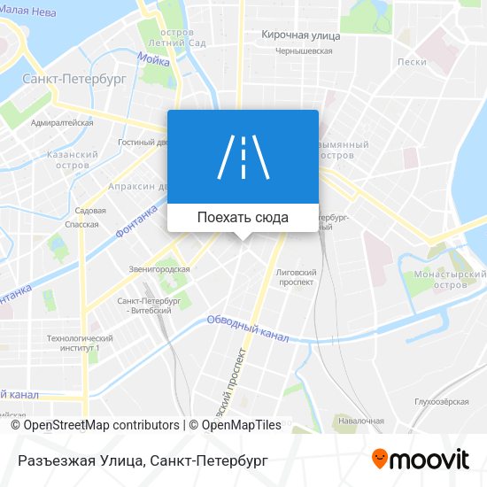 Карта Разъезжая Улица