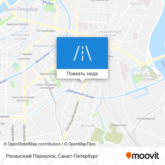 Карта Рязанский Переулок