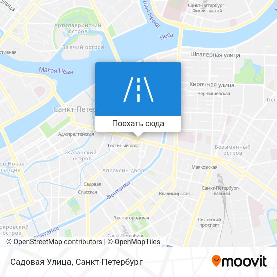 Карта Садовая Улица