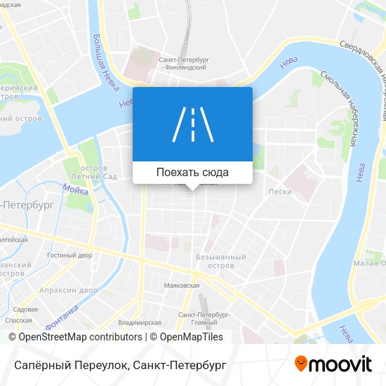 Карта Сапёрный Переулок