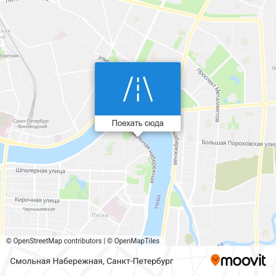Карта Смольная Набережная