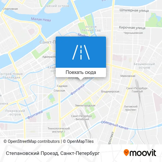 Карта Степановский Проезд