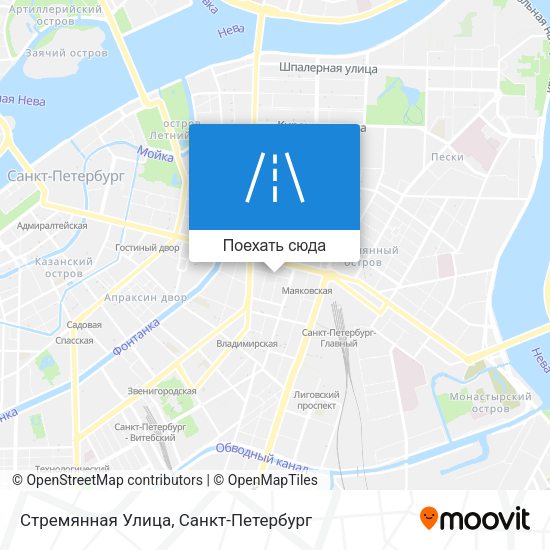 Карта Стремянная Улица