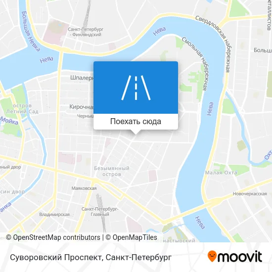 Карта Суворовский Проспект