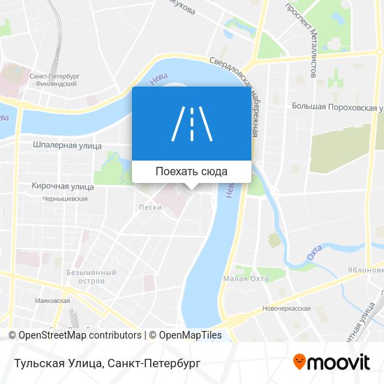 Карта Тульская Улица