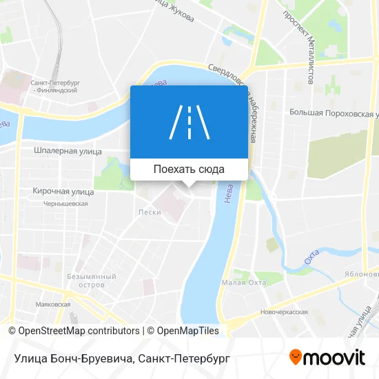 Карта Улица Бонч-Бруевича