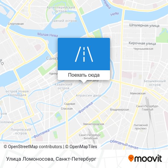 Карта Улица Ломоносова