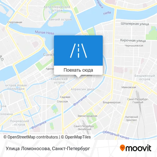 Карта Улица Ломоносова