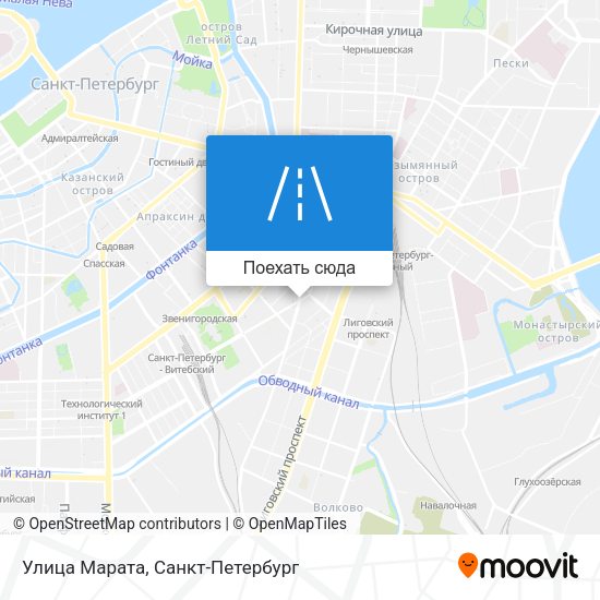 Карта Улица Марата