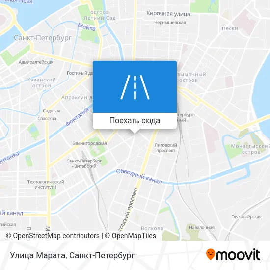 Карта Улица Марата