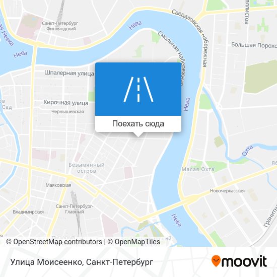 Карта Улица Моисеенко