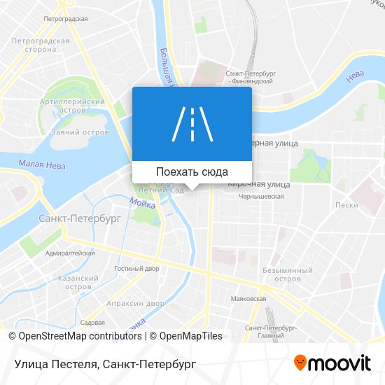 Карта Улица Пестеля