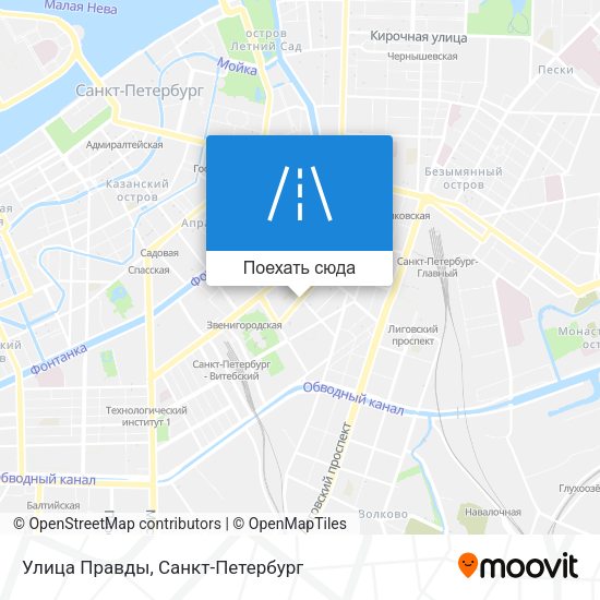 Карта Улица Правды