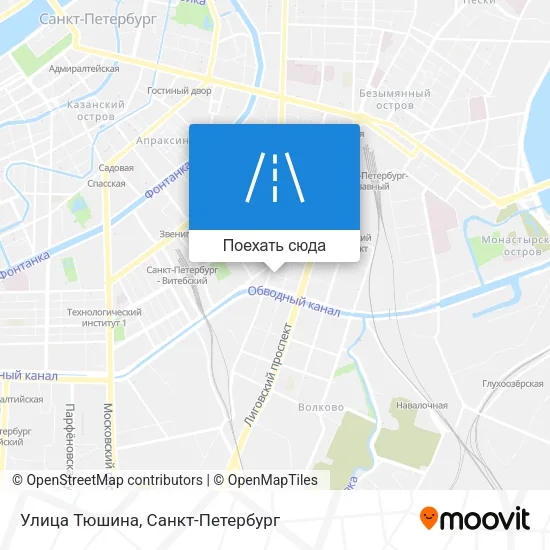 Карта Улица Тюшина