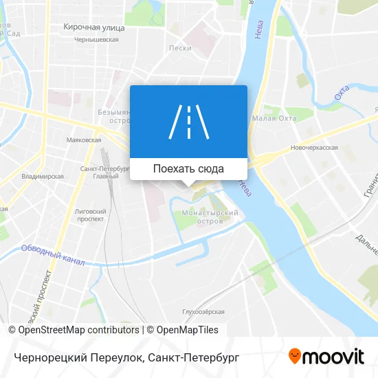 Карта Чернорецкий Переулок