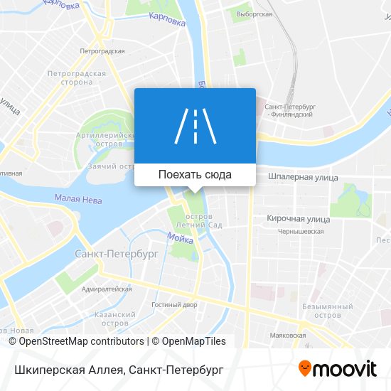 Карта Шкиперская Аллея