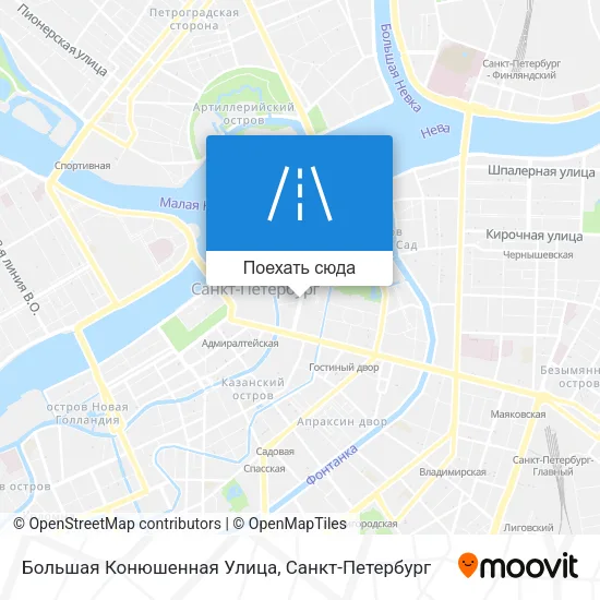 Карта Большая Конюшенная Улица