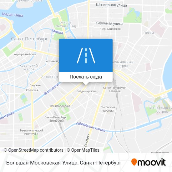 Карта Большая Московская Улица
